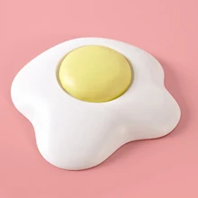 1 шт. креативные настенные утепленные немой защитный коврик настенные наклейки милый кошелек форма яйца пластиковый дверной замок с ручкой после