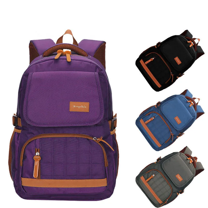 Мужской рюкзак в британском стиле, школьный водонепроницаемый рюкзак большой вместимости, рюкзак для ноутбука, высококачественный Повседневный Рюкзак - Цвет: purple