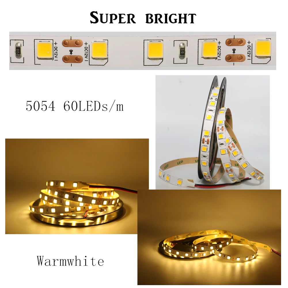 Водонепроницаемая светодиодная лента 60 светодиодов/м 12 В постоянного тока SMD 5630