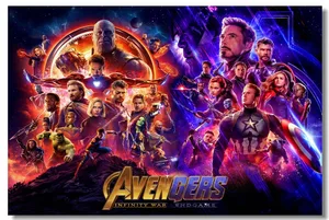 Custom Printing Wall Decor Avengers 4 Endgame Infinity War Poster Marvel Avenger Wall Sticker Mural Superheroes Wallpaper