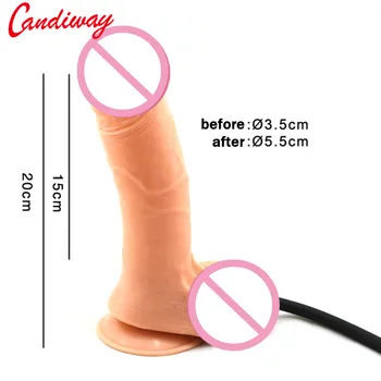 Hefty Probe Inflatable Butt Plug Expandable Vaginal Anal Dildo Balloon Pump Ass Adjustable Intumescent Vaginal Anal Stopper 6
