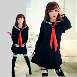 Новый modelsjk японская школьная униформа моряка модная школьная класса матрос школьная форма для костюм для девочек/комплект