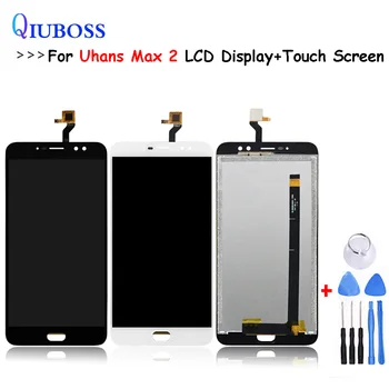 

Black /White For Uhans Max 2 LCD Display+Touch Screen 100% Tested Screen Digitizer Assembly Replacement Uhans Max 2+Tools