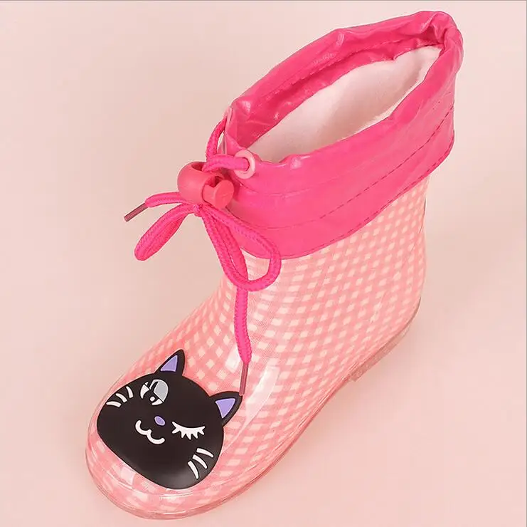 Резиновые сапоги для девочек с героями мультфильмов; сапоги для девочек; резиновые сапоги для маленьких детей; прозрачная обувь; модная резиновая обувь - Цвет: SHOW PICTURE