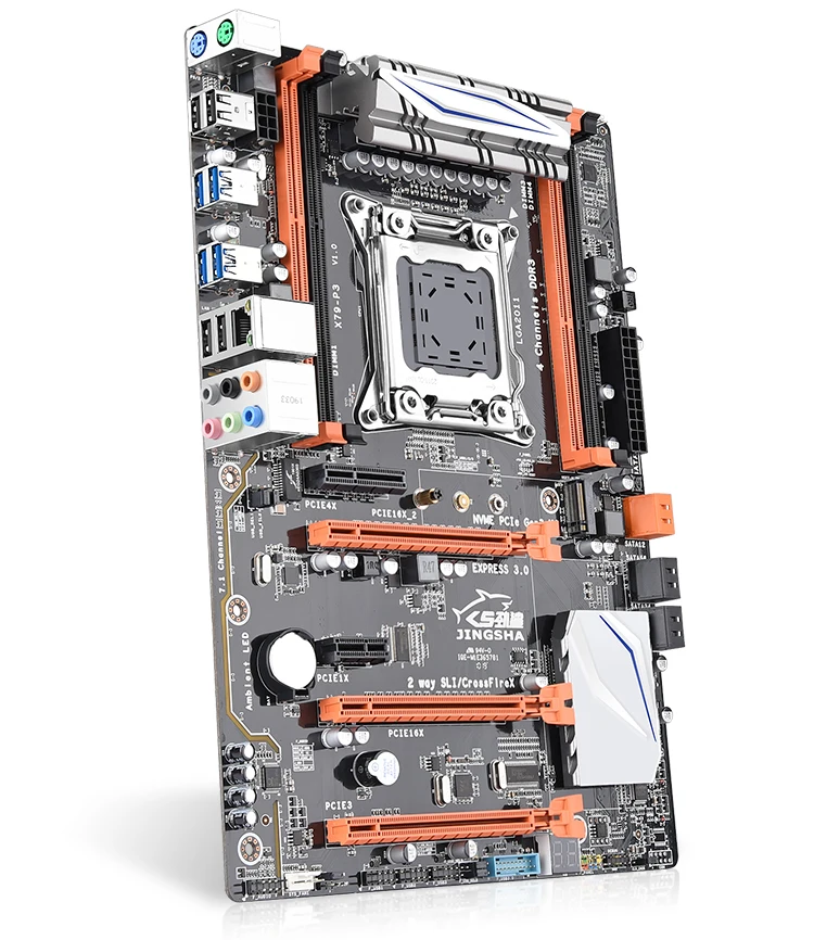 X79P3 комплект материнской платы ATX LGA 2011 XEON игровая материнская плата+ E5-2689+ 64 ГБ(2*32 ГБ) DDR3 ECC REG 1600 МГц ram