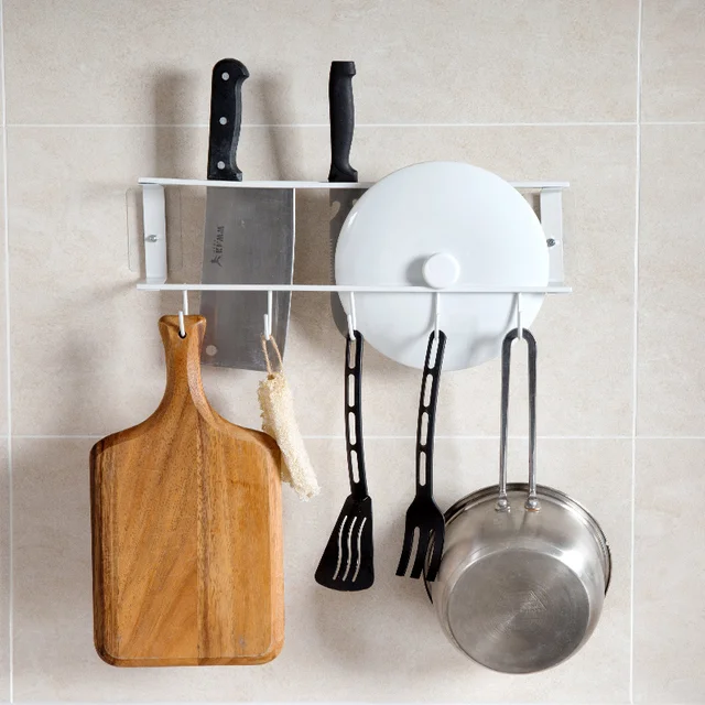 Free Hole Wall Mounted Lid Knife Kitchen Utensils Multi Purpose Rack Free Hole Wall Mounted Lid Knife Kitchen Utensils Multi Purpose Rack Storage