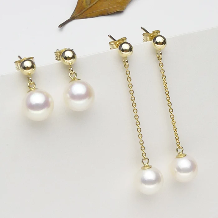 

925 silver real natural big The only new Austrian pearl earrings with round genuine freshwater daily wear jewelry