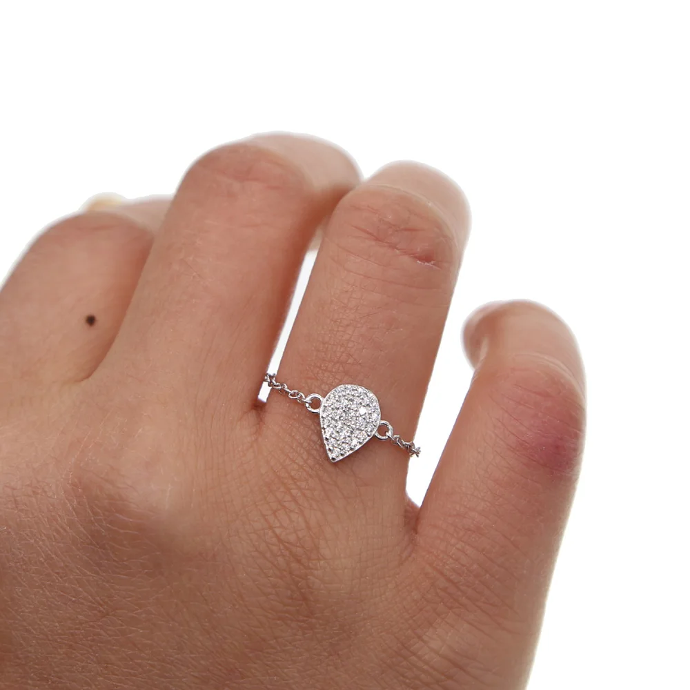 NEW 2018 Classic Eternity Rings with AAA Cubic Zirconia Clear Crystals Silver 925 tear drop Enternity Band Ring Wedding Jewelry