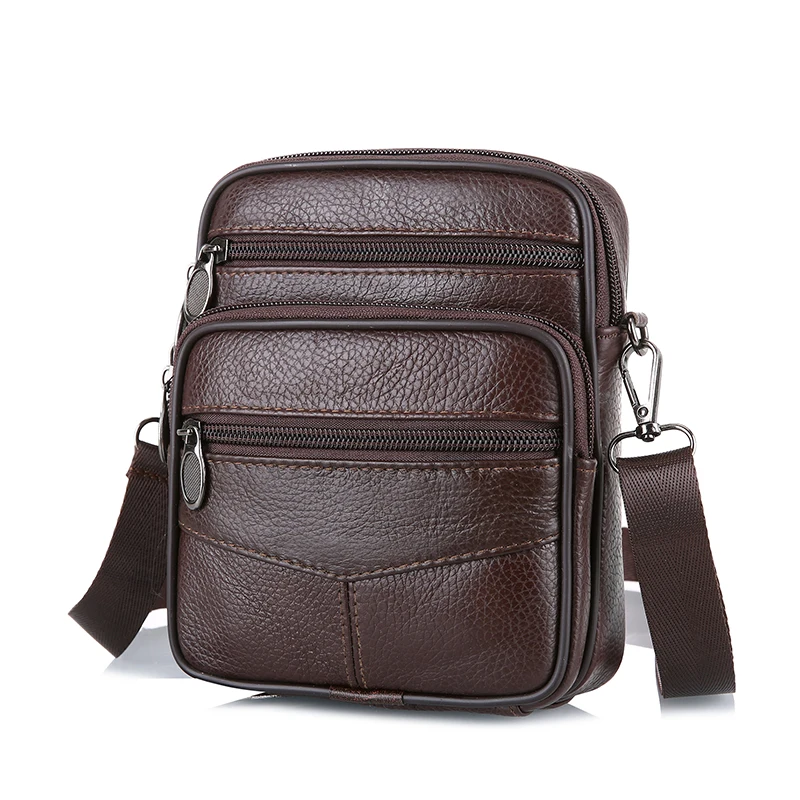 HUANILAI الرجال Crossbody أكياس الرجعية متعددة الوظائف حقائب كتف جلد طبيعي أكياس للرجال جلد البقر أكياس صغيرة حقائب HUANILAI الرجال Crossbody أكياس الرجعية متعددة الوظائف حقائب كتف جلد طبيعي أكياس للرجال جلد البقر أكياس صغيرة حقائب