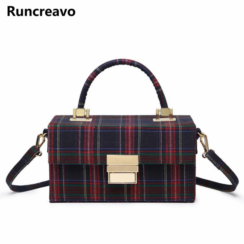 2018 crossbody сумки для женщин кожаные сумочки роскошные женские Дизайнер плед холст