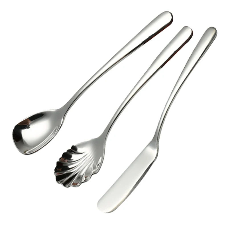 

1pc Stainless Steel Butter Knife Cheese Sandwich Condiment Spreader Slicer Cutlery Dessert Ice Cream Scoop with Handle Flatware