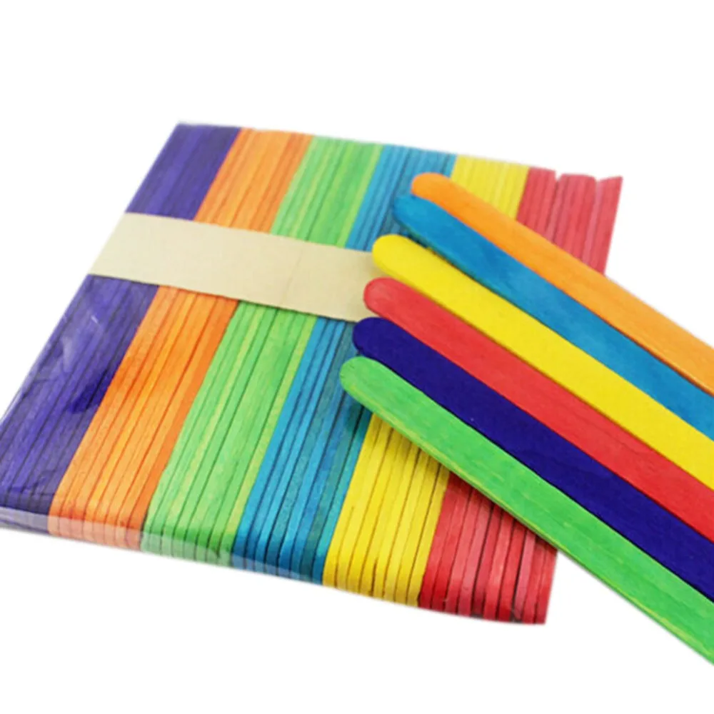 Buy 50pcs Cheap Wooden Ice Cream Popsicle Sticks