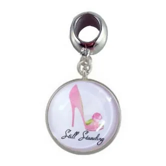 

Round Accessories Aka Pink shield Charm For Bracelet And Necklace Sorority charm
