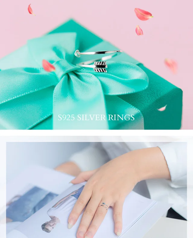 Trusta, Женское кольцо с надписью Love Arrow, модное ювелирное изделие, чистое серебро 925 пробы, кольца на палец, лучший подарок, DS471