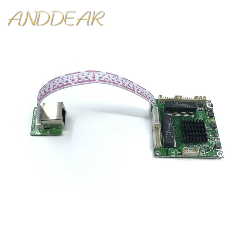 Industrial grade mini 3/4 port Transfer module Gigabit switch 10/100/1000Mbps wide temperature three four switchmodule | Электроника