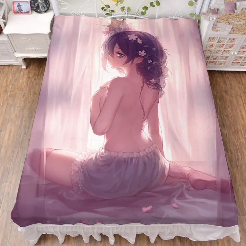 Аниме LoveLive! Школьная идол проект персонажи сексуальная девушка Nozomi Tojo простыня и фланелевое одеяло летнее одеяло 150x200 см - Цвет: 2
