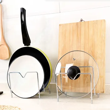 

Kitchen Shelf Metal Pot Lid Cutting Board Shelf Dish Rack Holder Pan Cover Lid Rack Stand For Drop Ship