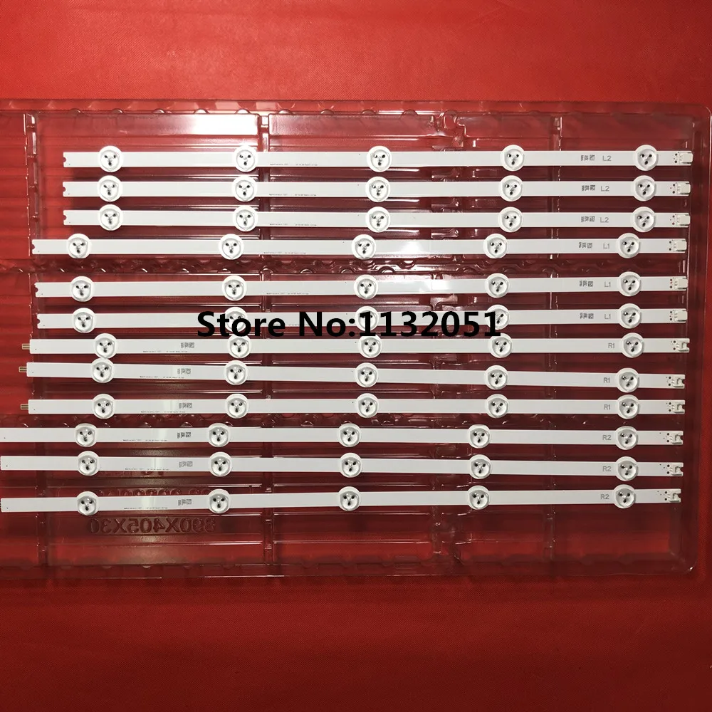 

New Original 12PCS/set LED strip for 55"V14 DRT 6916L-1447A 6916L-1448A 6916L-1449A 6916L-1450A for LC550DUE