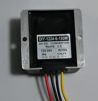 

12V24V(9V-40V) Step Down 6V 25A 150W DC DC Converter Buck Module Car Power Supply Adapter Voltage Regulator Waterproof
