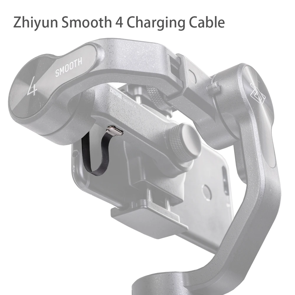 Zhiyun гладкий 4 зарядный кабель 75 мм бесшовный lightnin кабель type-C кабель Micro USB кабель для iPhone 7 8 X huawei P10 samsung