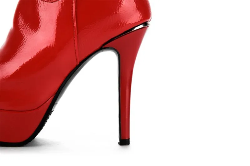 Plus Size 33-48 Women Over The Knee Boots Night Club Pole Dance Boots Patent Leather Stiletto Super High Heel Tall Women's Boots (19)
