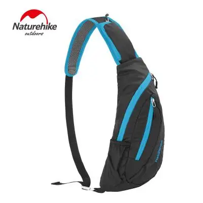 Naturehike, мужская сумка через плечо, сумка-мессенджер, для отдыха на открытом воздухе, для туризма, спортивные сумки, большая емкость, нагрудный рюкзак для верховой езды, женский рюкзак - Цвет: black blue