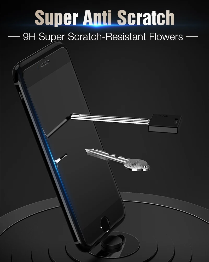 Hisomone High Quality Tempered Glass For iphone 6 6s Screen Protector For iphone 7 Plus Glass For iPhone 8 Plus X 5 4 4S Film