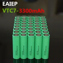 40PCS 100% New Original US18650VTC7 3.7 v 3300 mah 18650 Lithium Rechargeable Battery EAIEP Flashlight batteries