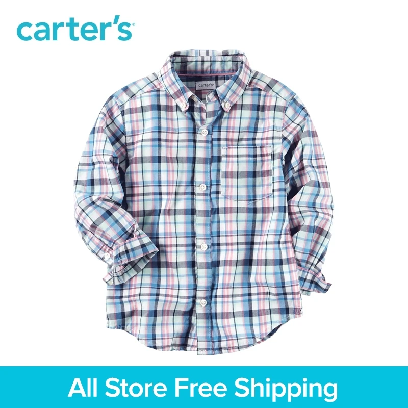 

Carter's 1pcs baby children kids Plaid Button-Front Shirt 225G856,sold by Carter's China official store