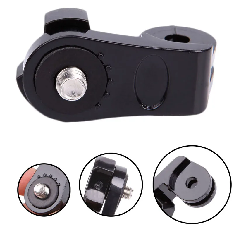 

OOTDTY Hottest 1/4 Inch Connector Bridge Adapter Convert Mounts For GOPRO DSLR Camera Black New
