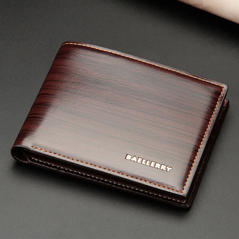 MOLAVE бумажник для мужчин s модный кожаный ID держатель для карт бумажник высокого качества однотонный деловой кошелек для мужчин тонкий dec19