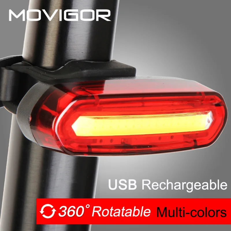 1x USB Rechargeable De Bicyclette De Vélo LED Feu arrière à Sécurité Lampe