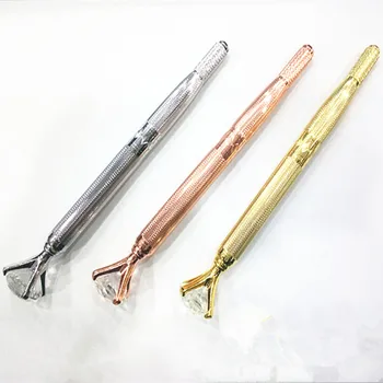 

Eyebrow Manual Pen Microblading Tattoo Machine For Permanent Makeup 3D Eyebrow Lip Embroidery Munsu Tebori With Crystal Diamond