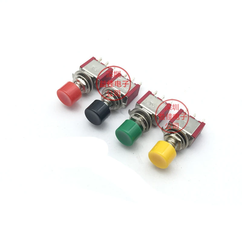 

5Pcs Red 3Pin C-NO-NC 6mm Mini Momentary Automatic return Push Button Switch ON-(ON) 2A 250VAC/5A 120VAC Toggle Switches