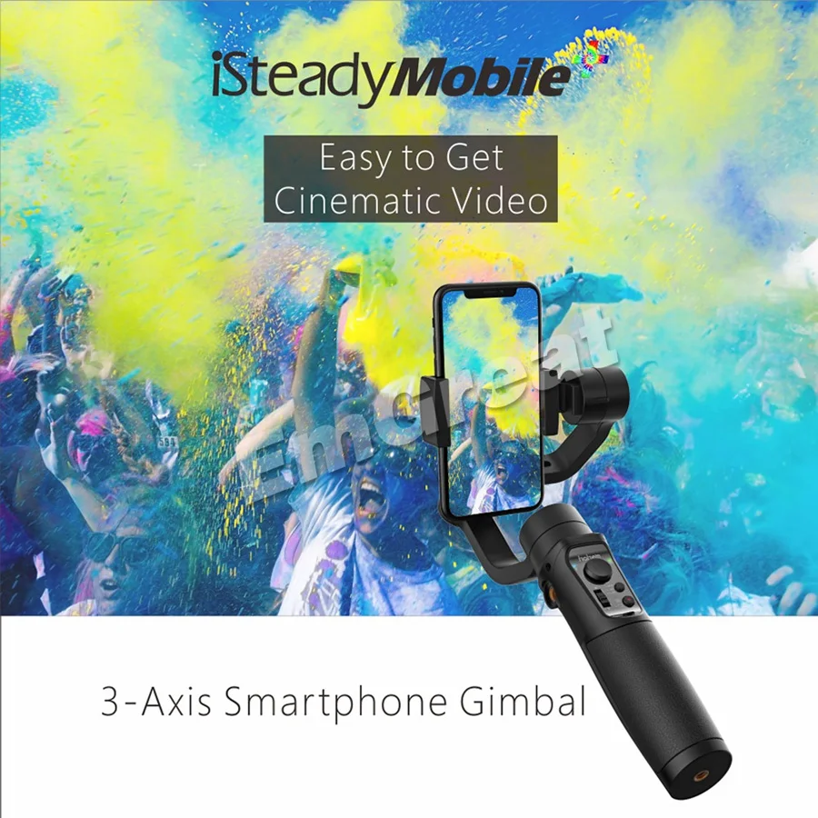  Hohem iSteady Mobile+ Plus 3-Axis Handheld Smartphone Gimbal Stabilizer for iPhone XS Max XR X 8Plu