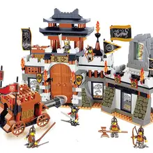 Масштабный рыцарь король замок строительные блоки DIY Китай средневековье военное оружие кирпичи игрушки подарок для детей общая мечта