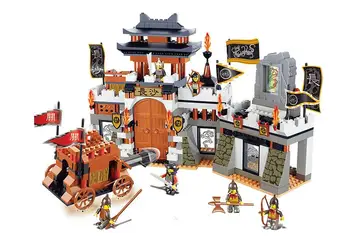 

Large-scale knight king Castle Building Blocks DIY China Middle Ages War Weapon Bricks Toys Gift For Children General Dream
