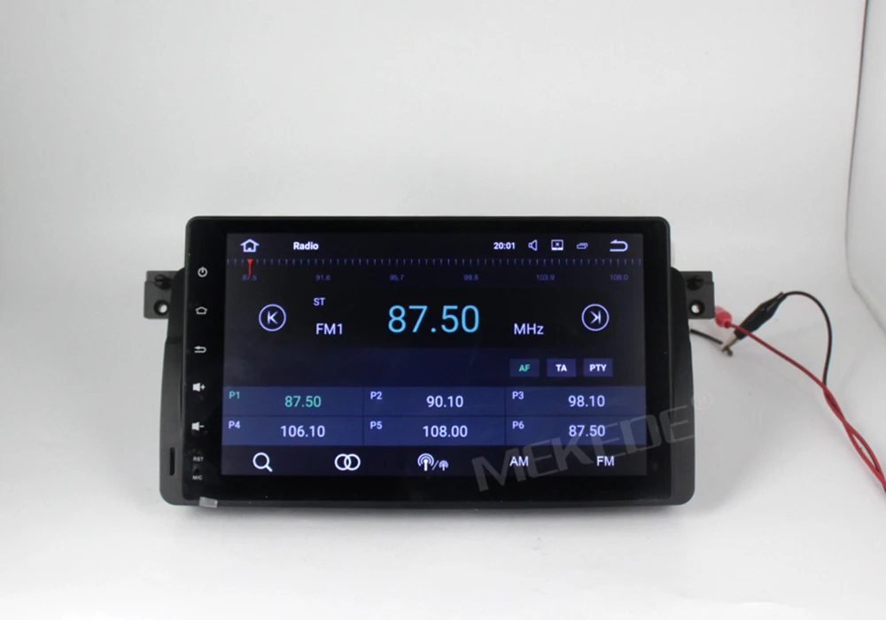 Sale PX3 Android 7.1 Quad core 1din Car DVD multimedia player for  3series E46 M3  with 2G RAM 16G ROM WIFI BT radio stereo GPS navi 7
