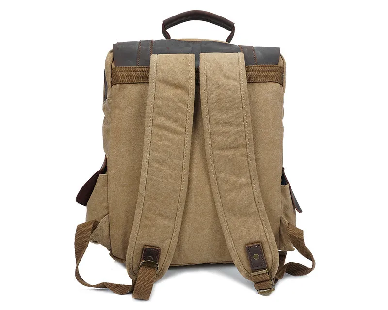 Nesitu высокое качество Винтаж синий хаки зеленый холст Для женщин Для мужчин рюкзаки 14 ''ноутбук Для мужчин дорожные сумки# M1820-2