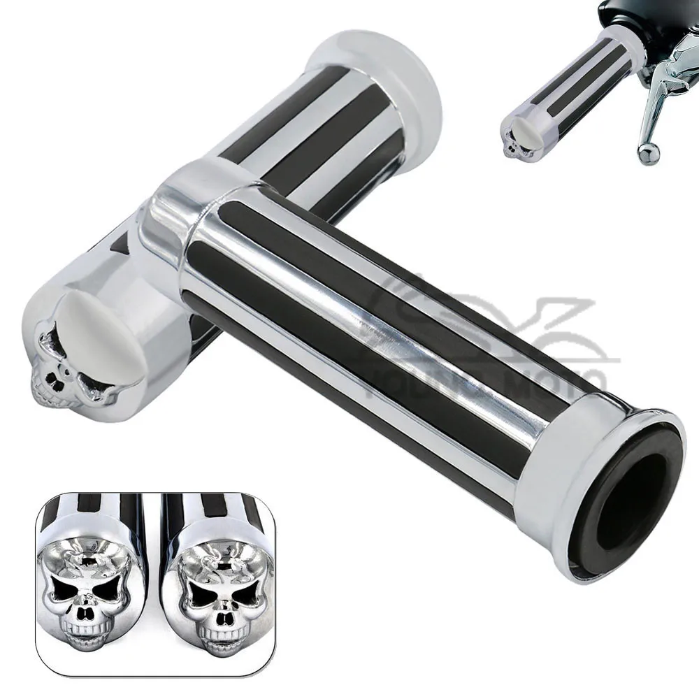 motorcycle hand grips skulls harley yamaha bmw kawasaki triumph (1)