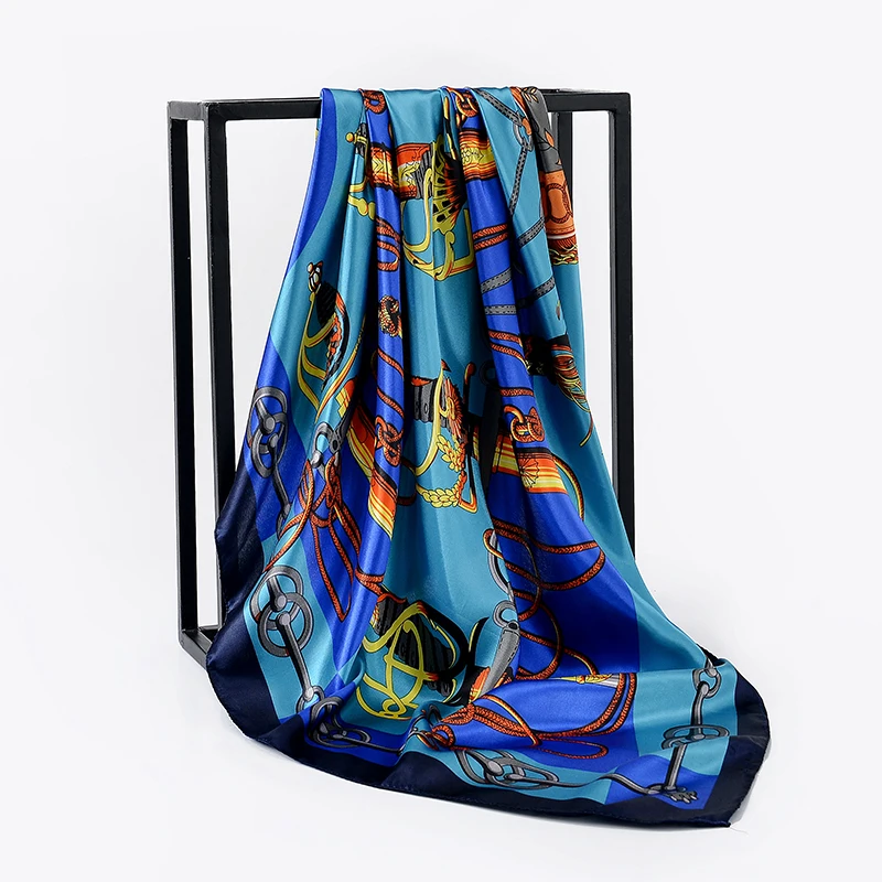 Scarfs For Women Summer Designer Brand Luxury Fashion Beach Towel hair accessories Chiffon Shawls silk scaef female bow ties