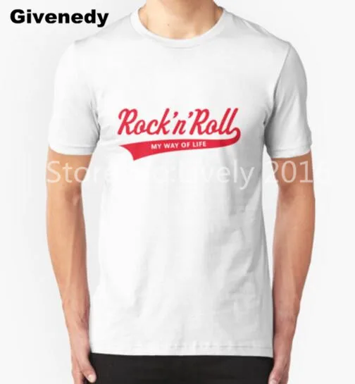 Rock and Roll My Way Of Life Mens & Womens Personalized T Shirt fashion