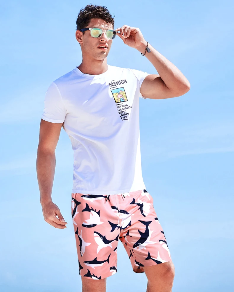 Летний мужской купальный костюм, Быстросохнущий купальник, дышащие бегунов, купальный костюм, одноцветные пляжные шорты, сетчатые трусы