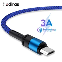 Micro USB кабель 3A QC3.0 Быстрая зарядка USB кабель для передачи данных для samsung Xiaomi Huawei android зарядное устройство через Micro USB шнур