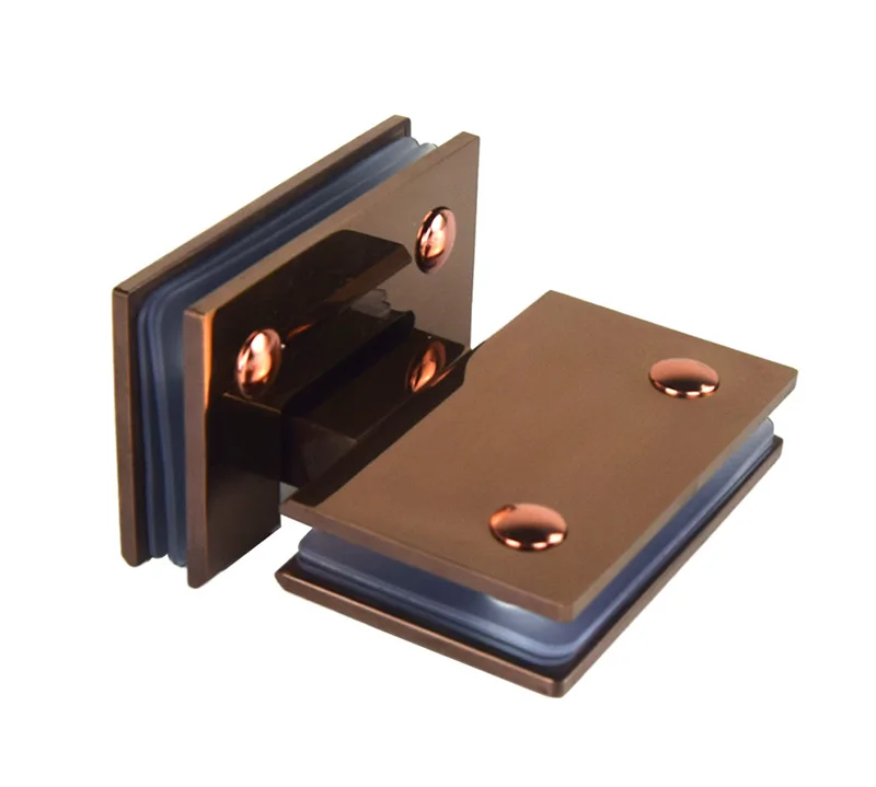 Rose Gold Stainless Steel 304 Solid Bathroom Clip Shower Room Hinge Frameless Glass Door Up And Down Folder Folding Page