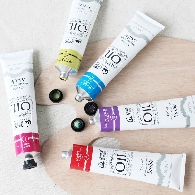 Preise Öl Malerei Pigment Ölfarben Für Künstler in rohre 170ml 12 farben Student Kunst Pigmente Ölfarbe Werkzeuge Künstler farben