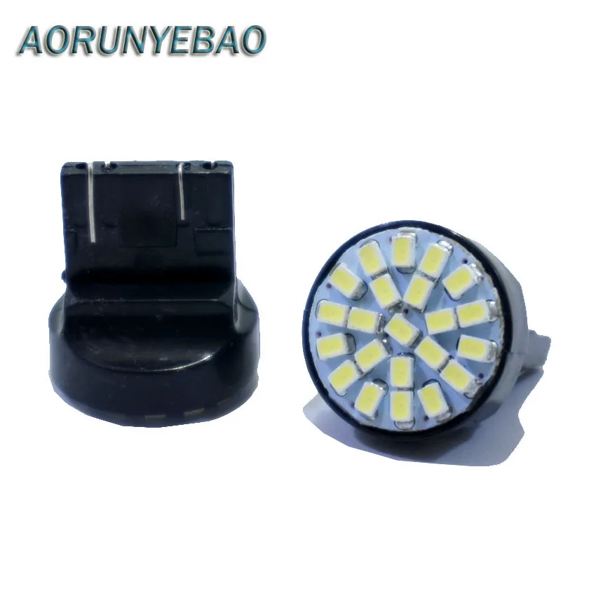 AORUNYEBAO 2X T20 7440 7443 светодиодный светильник 1206 3020 SMD W21W W21/5 Вт внешний тормозной s