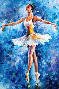 

2020 New arrival wall decor craft about Ballerina Dancer Modern Wall Art Canvas Oil Painting paper for Home Decor RM064