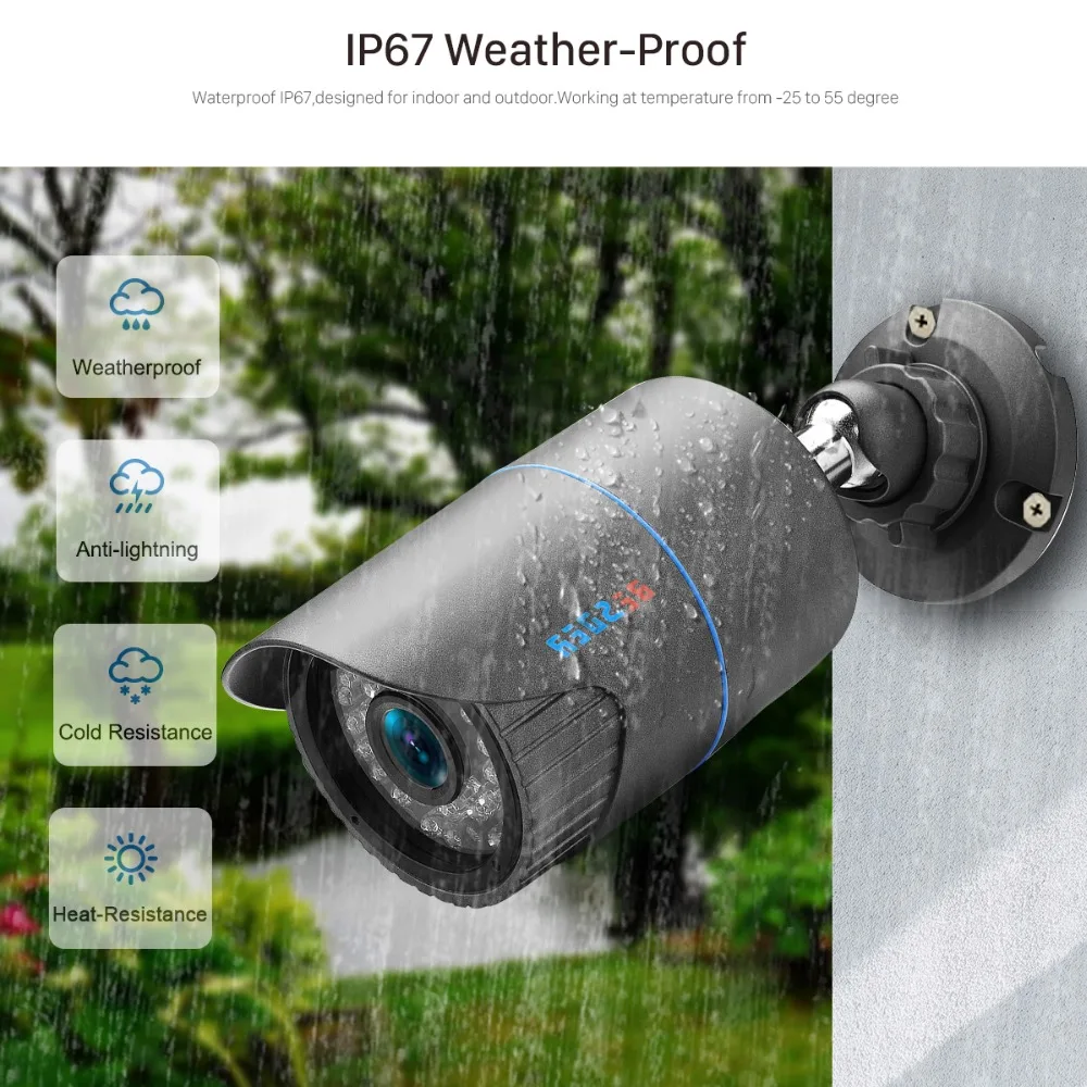 Besder 5MP H.265 PoE уличная IP камера CCTV 3MP 2MP FHD Проводная камера безопасности Поддержка Onvif FTP RTSP Email Picture App XMEye