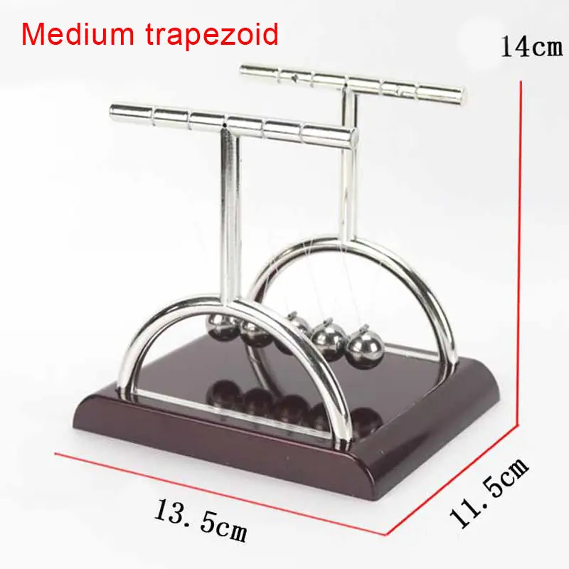 Early Fun Development Educational Toy Gift Newtons Cradle Steel Bumper Balance Ball Physics Science Pendulum For Desk Decor U3 